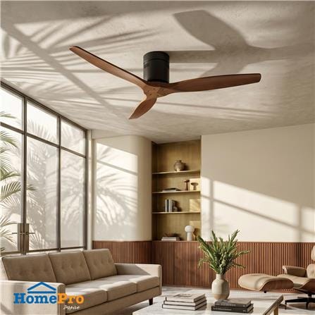 พัดลมไม่มีโคมไฟ CARINI ORIO-29-1 F 52 นิ้ว สีน้ำตาล_3