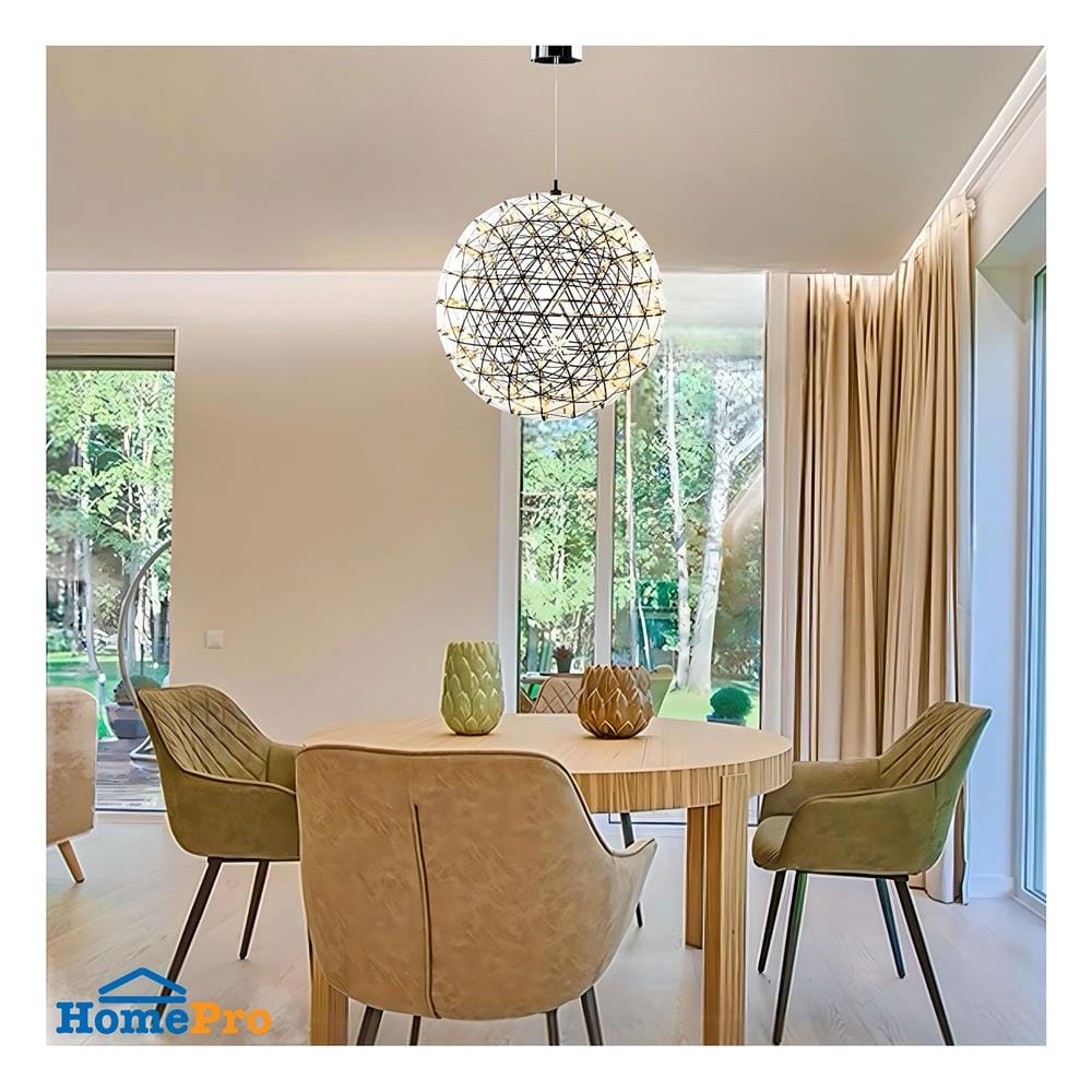ไฟช่อ LED L&E 01-A0171 48 วัตต์ WARM WHITE สีเงิน 1 หัว