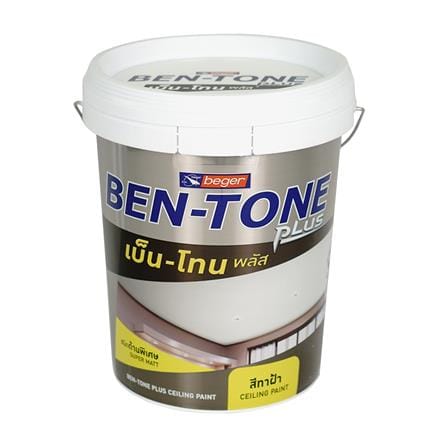 สีน้ำทาฝ้า ชนิดด้าน BEGER BEN-TONE PLUS BT-444 สี SMOKY CEILING 5 แกลลอน_0