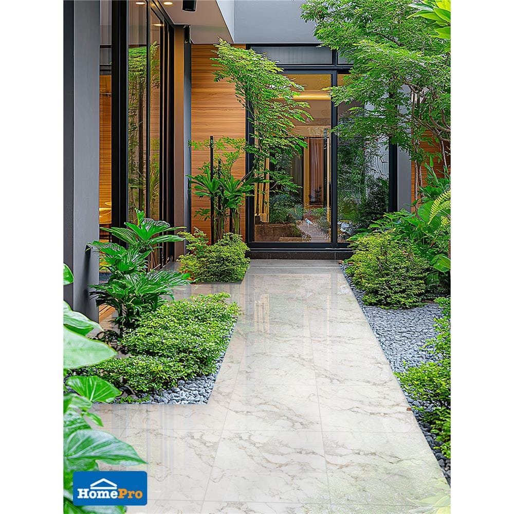 กระเบื้องพื้นพอร์ซเลน 60x60 ซม. TARA ลาเดลล์ ไวท์ A 1.44 ตร.ม.
