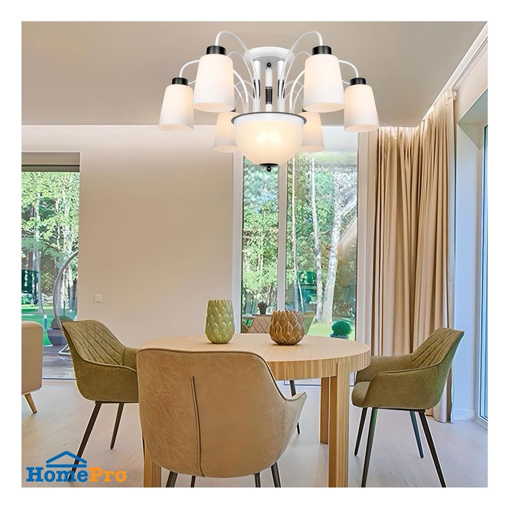 ไฟถาด LUMAX 01-03094 สีขาว/ดำ 8 หัว