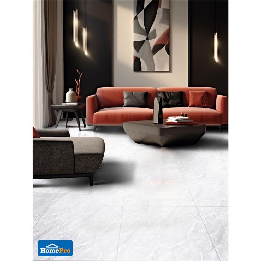 กระเบื้องพื้นพอร์ซเลน 60x60 ซม. TARA แบรลิน ไวท์ A 1.44 ตร.ม.