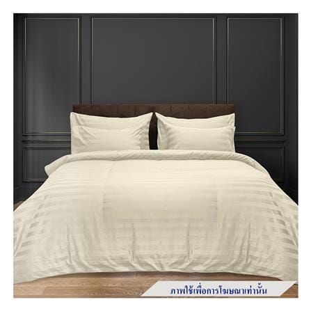 ผ้าปูที่นอน PICASSO CT STRIPE 84X110 นิ้ว สี CREAM_0
