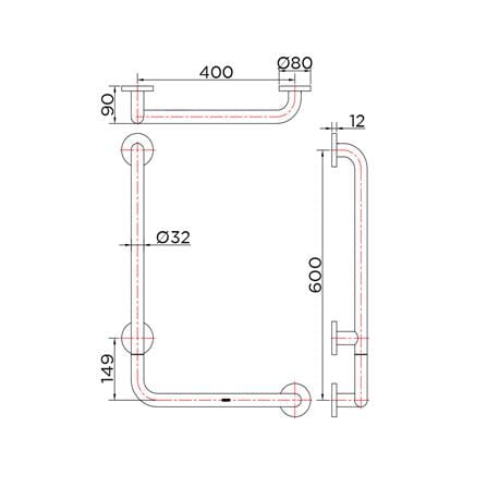 ราวมือจับ ตัว L KARAT FAUCET KB-12-832-ST(R)_3