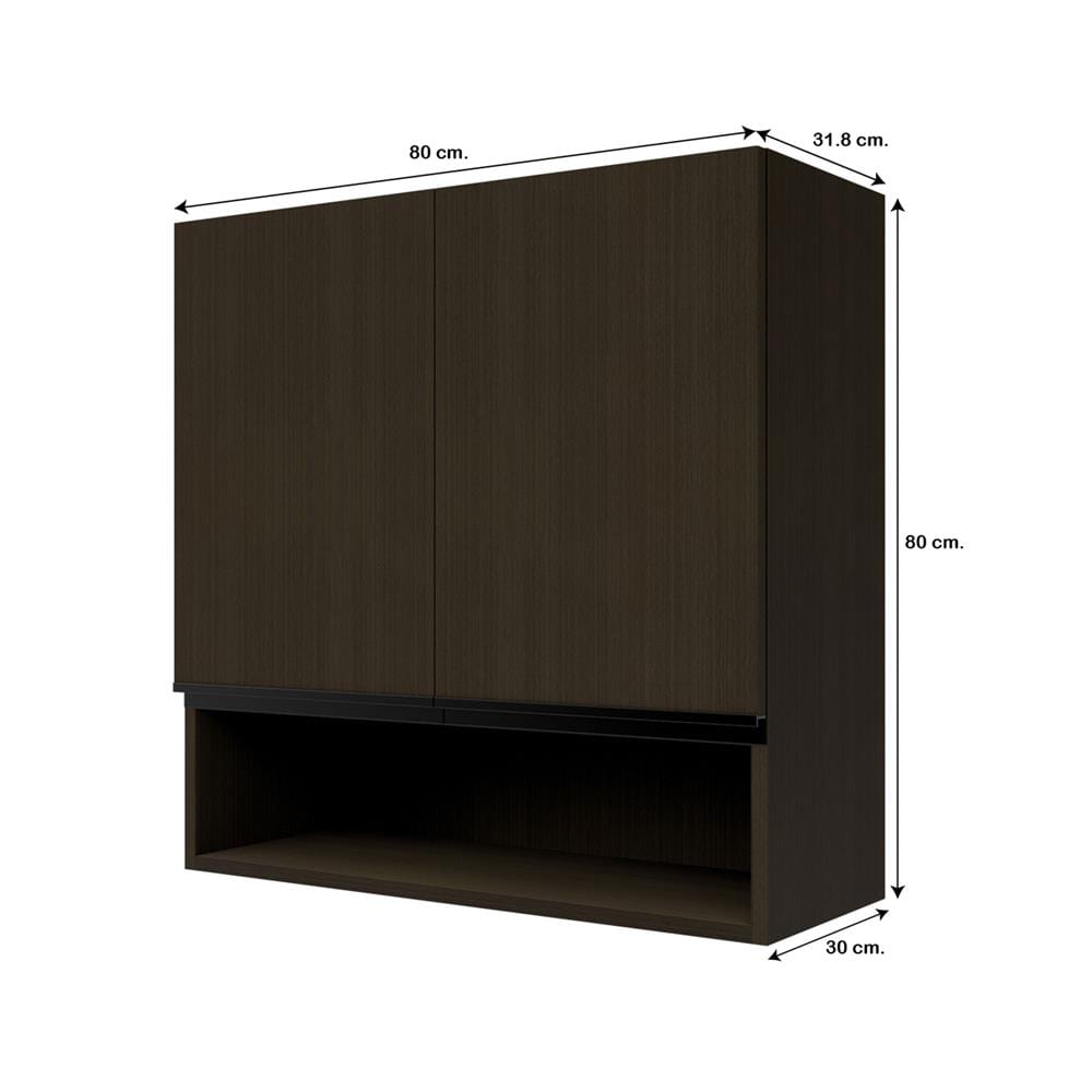 ตู้แขวนคู่ D2 JUPITER SILKY BROWN 80x80 ซม.