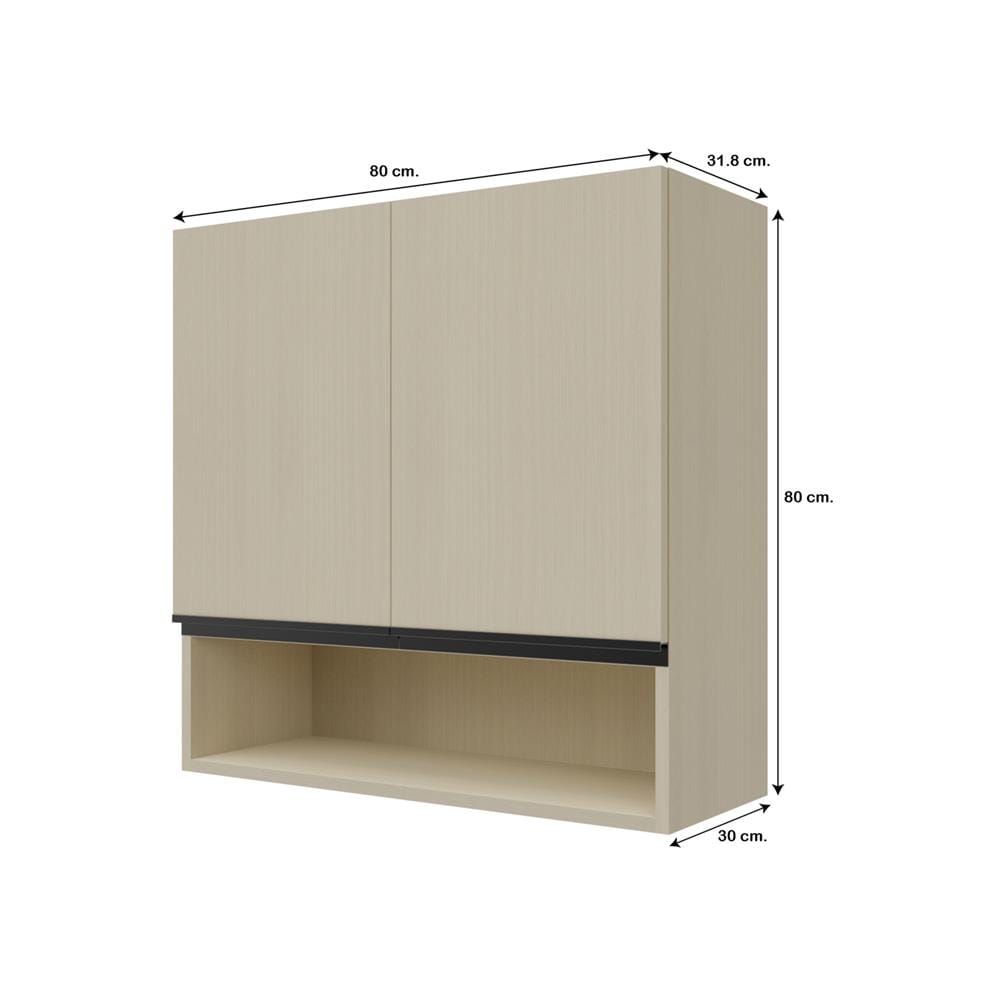 ตู้แขวนคู่ D2 JUPITER SILKY MOON 80x80 ซม.