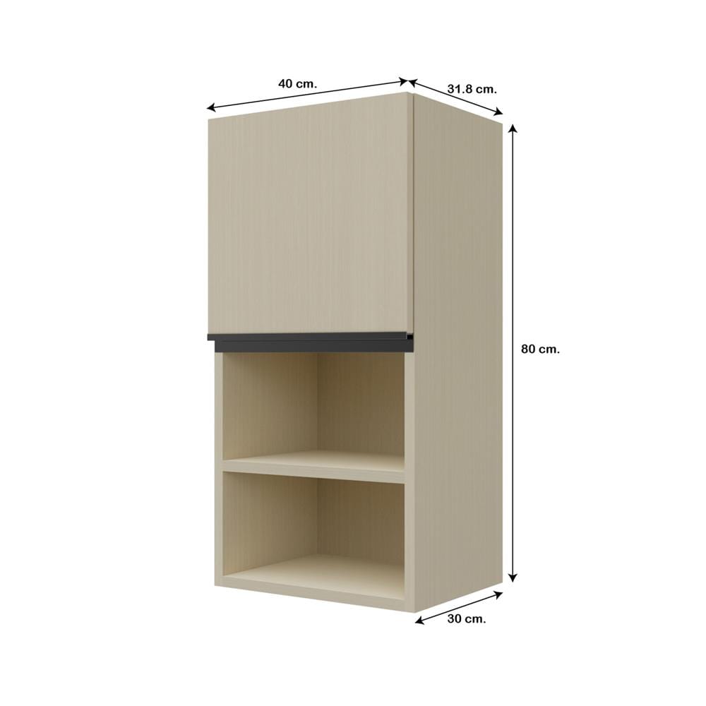 ตู้แขวนเดี่ยว S1 JUPITER SILKY MOON 40x80 ซม.
