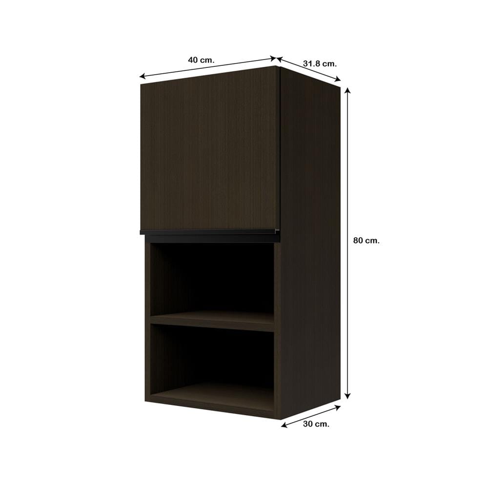 ตู้แขวนเดี่ยว S1 JUPITER SILKY BROWN 40x80 ซม.