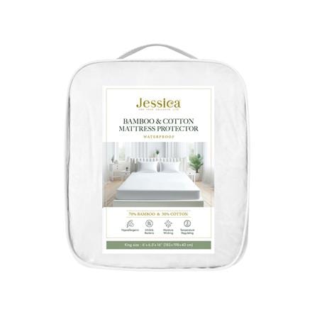 ผ้ารองกันเปื้อน 6 ฟุต JESSICA BAMBOO 20515 สี WHITE_4