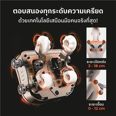 เก้าอี้นวดไฟฟ้า TOYOKI TYKJR3BR สีน้ำตาล_4