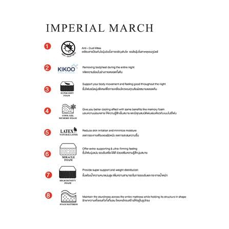 ที่นอนไฮบริด 6 ฟุต SLUMBERLAND รุ่น IMPERIAL MARCH_6