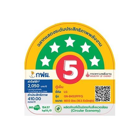 ตู้เย็น 2 ประตู LG GN-B452PFFQ.APYPLMT 16.3 คิว สีเทา อินเวอร์เตอร์_6