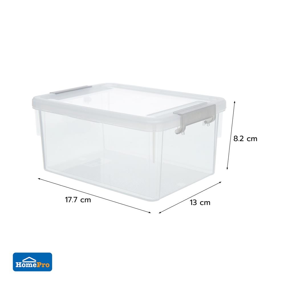 กล่องอเนกประสงค์ STACKO WIN SIZE M 17.7X13X8.2 ซม. สีใส