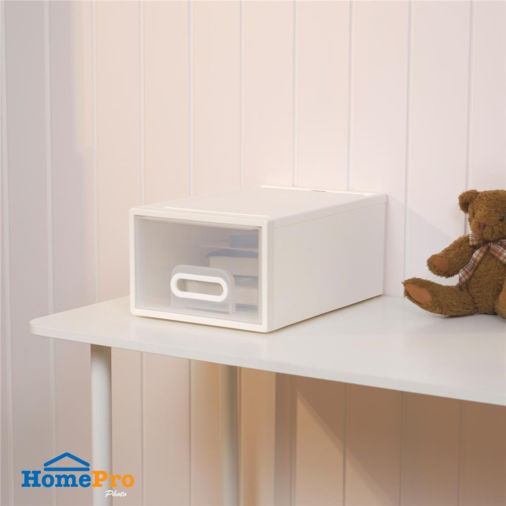 กล่องลิ้นชัก STACKO MODULAR 15 ลิตร 45X30X20.5 ซม. สีขาว