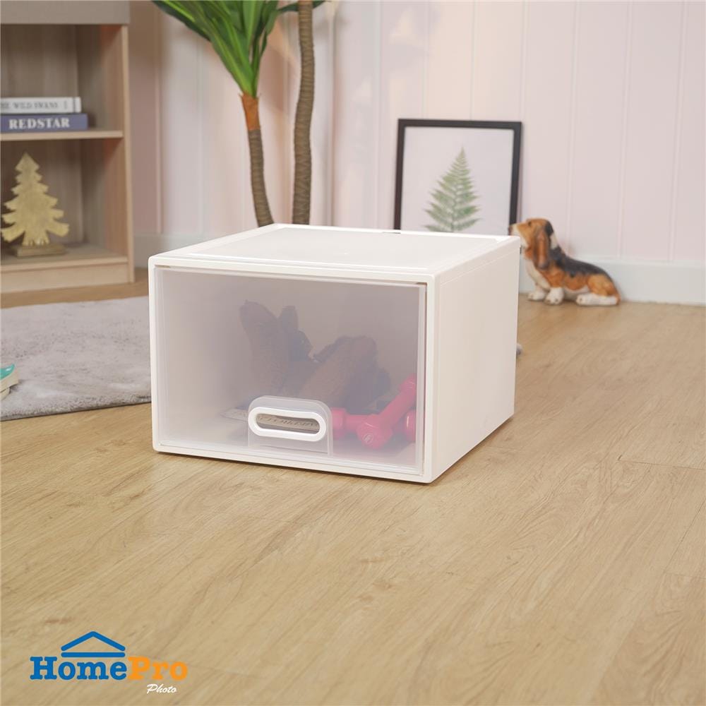 กล่องลิ้นชัก STACKO MODULAR 40 ลิตร 45X45X30.5 ซม. สีขาว