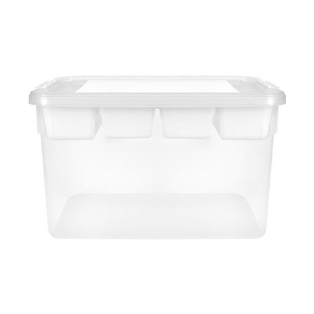 กล่องเก็บของพร้อมถาดแบ่ง STACKO SIZE M 45.5X33.5X27 ซม. สีใส_2