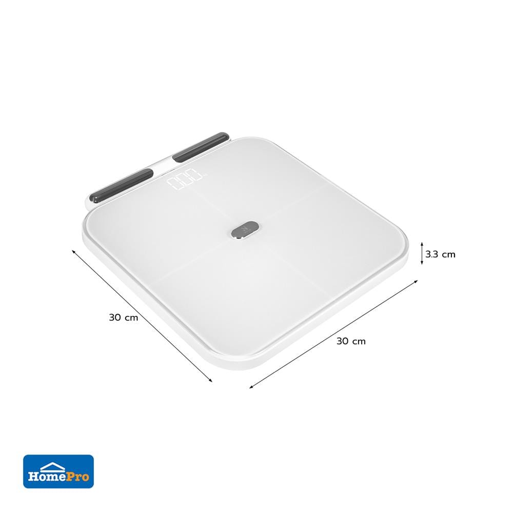 เครื่องชั่งน้ำหนักวัดมวลกาย NIKITO CF597BLE+WIFI สีขาว