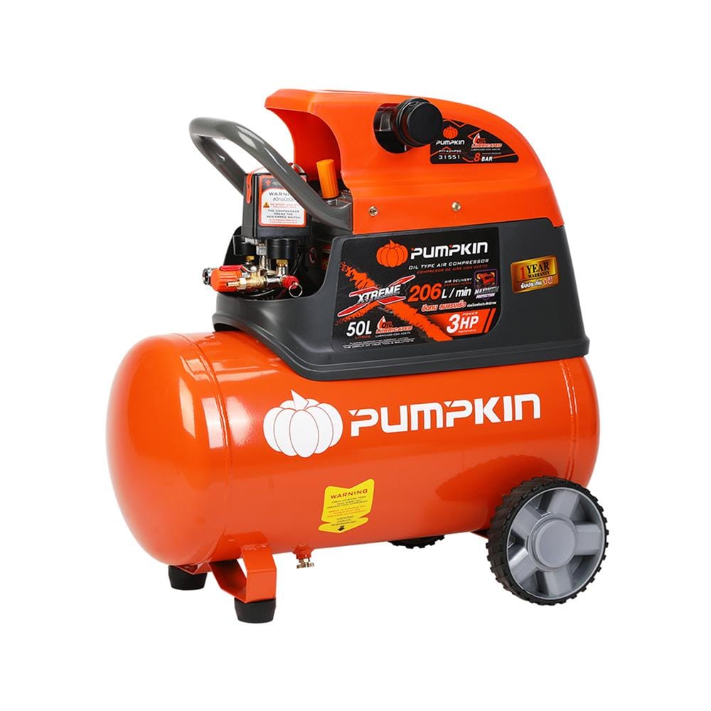 ปั๊มลมโรตารี่ PUMPKIN PTT-X3HP50 3 แรงม้า 50 ลิตร