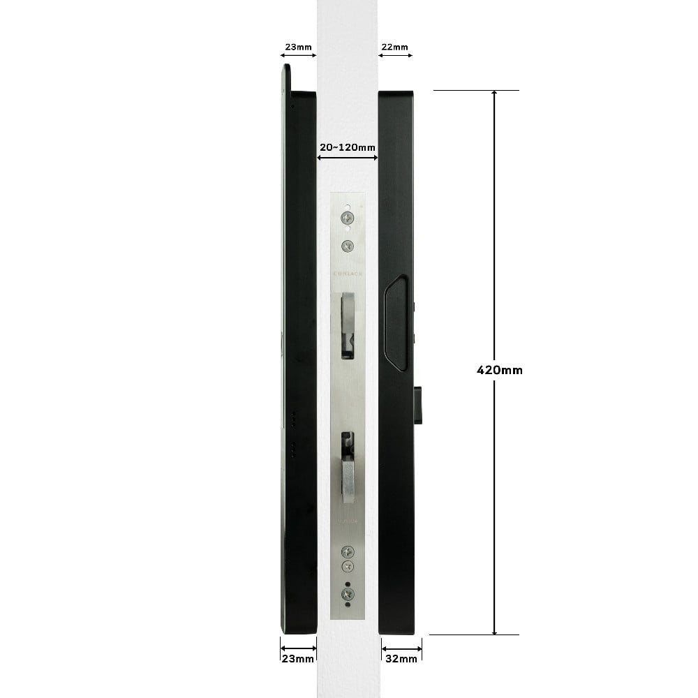 กลอนดิจิตอล CONLOCK CL-X70 สีดำ