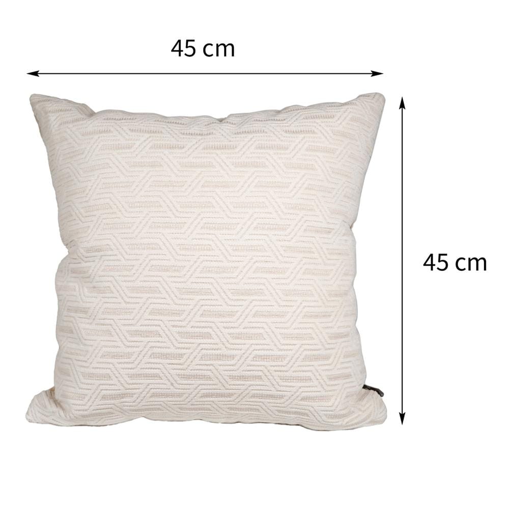 หมอนอิง BENETTA QUEENA 18X18 นิ้ว สีครีม