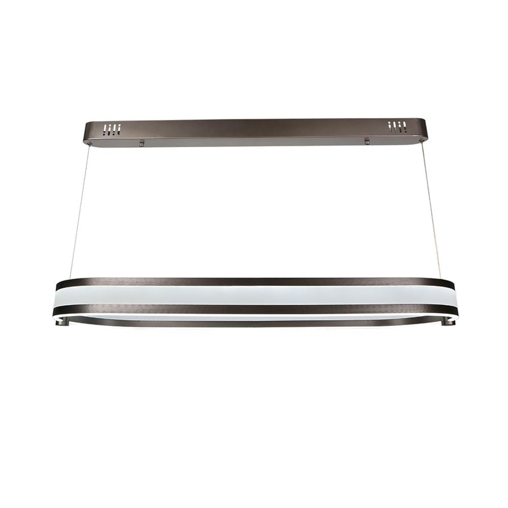 ไฟช่อ LED CARINI MD088-3890-900 56 วัตต์ DAYLIGHT/COOL WHITE/WARM WHITE สีขาว/เงิน 1 หัว
