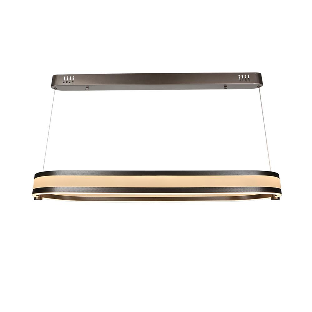 ไฟช่อ LED CARINI MD088-3890-900 56 วัตต์ DAYLIGHT/COOL WHITE/WARM WHITE สีขาว/เงิน 1 หัว