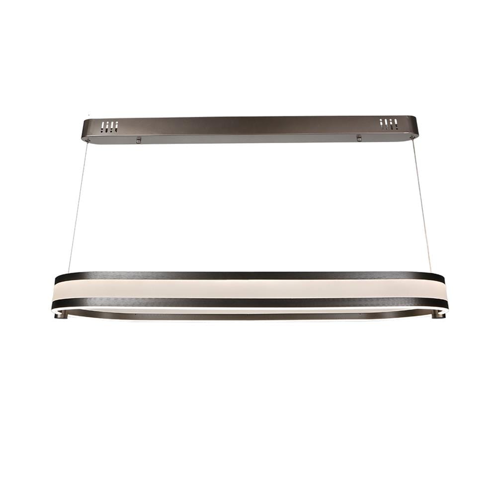 ไฟช่อ LED CARINI MD088-3890-900 56 วัตต์ DAYLIGHT/COOL WHITE/WARM WHITE สีขาว/เงิน 1 หัว