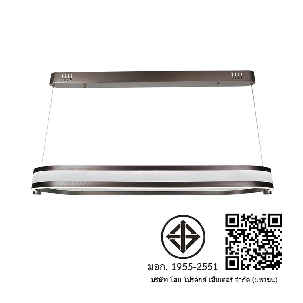 ไฟช่อ LED CARINI MD088-3890-900 56 วัตต์ DAYLIGHT/COOL WHITE/WARM WHITE สีขาว/เงิน 1 หัว