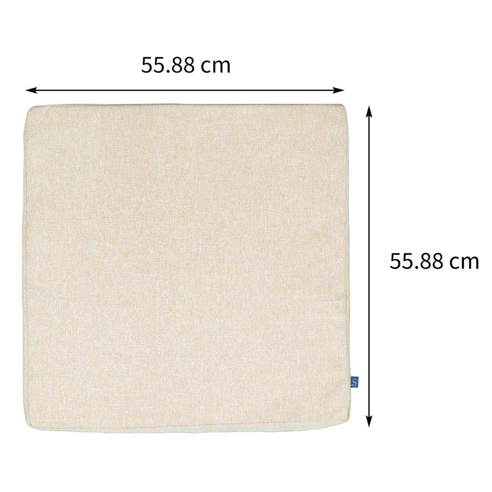 เบาะรองนั่งกันน้ำ HOME LIVING STYLE KLASS 22X22 นิ้ว สีครีม