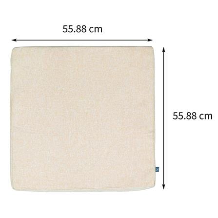 เบาะรองนั่งกันน้ำ HOME LIVING STYLE KLASS 22X22 นิ้ว สีครีม_8