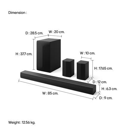 ซาวด์บาร์ LG S60TR.ATHALLK_11