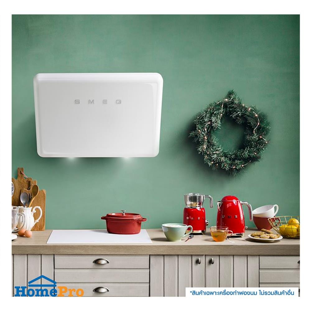 เครื่องทำฟองนม SMEG MFF11RDEU สีแดง