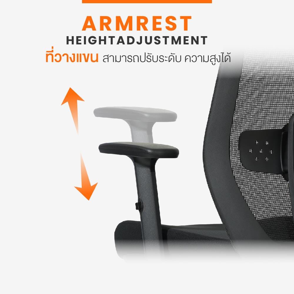 เก้าอี้สุขภาพ ERGOTREND DAWN สีดำ