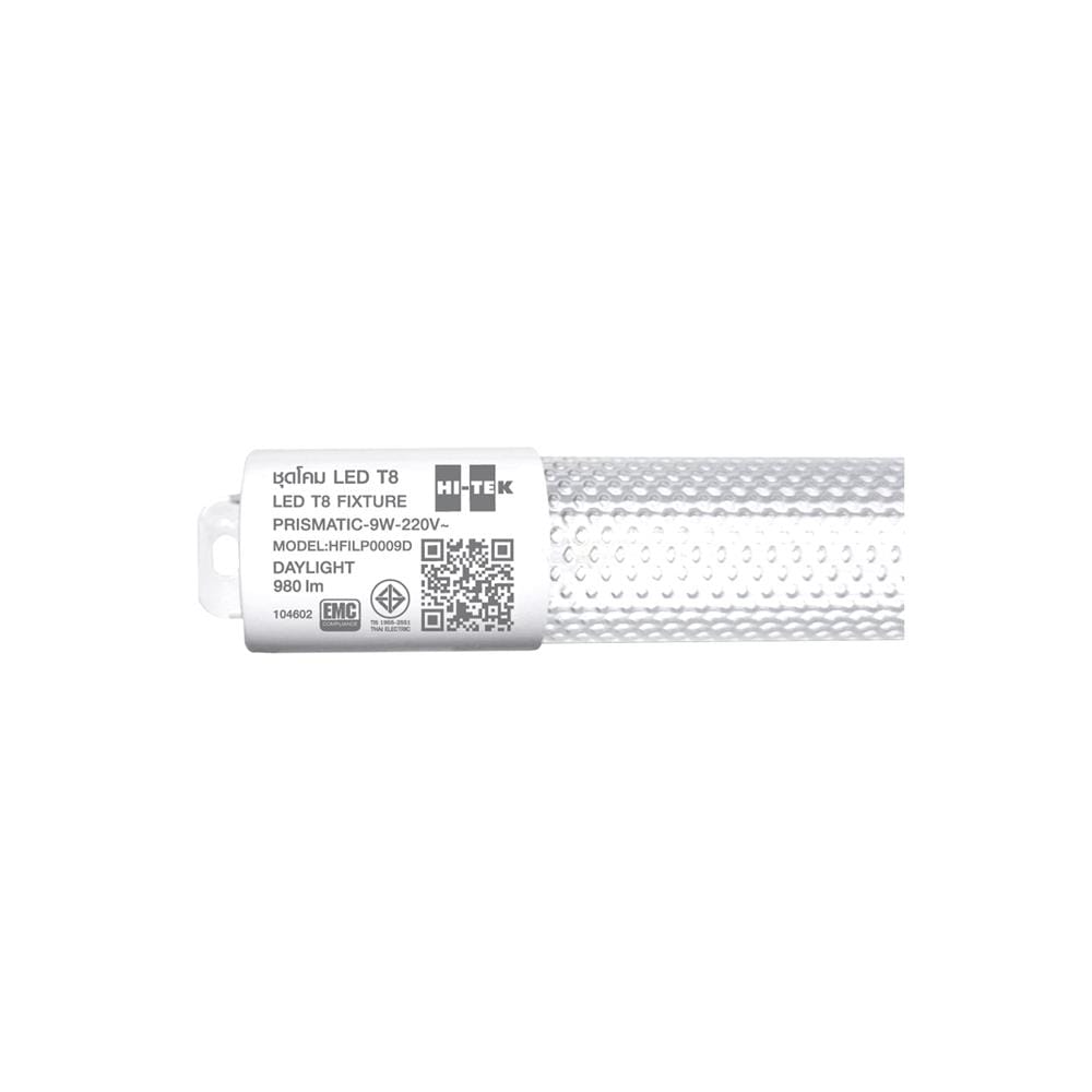 ชุดรางนีออน LED HI-TEK T8 HFILP0009D PRISMATIC 9 วัตต์ DAYLIGHT