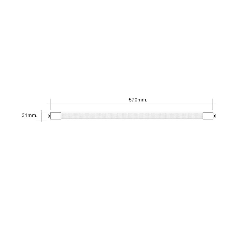 ชุดรางนีออน LED HI-TEK T8 HFILP0009D PRISMATIC 9 วัตต์ DAYLIGHT