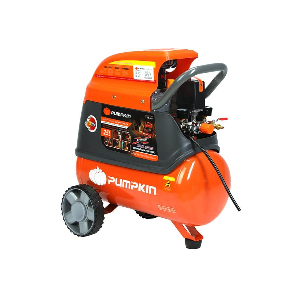 ปั๊มลมโรตารี่ PUMPKIN PTT-X3HP25 3 แรงม้า 25 ลิตร