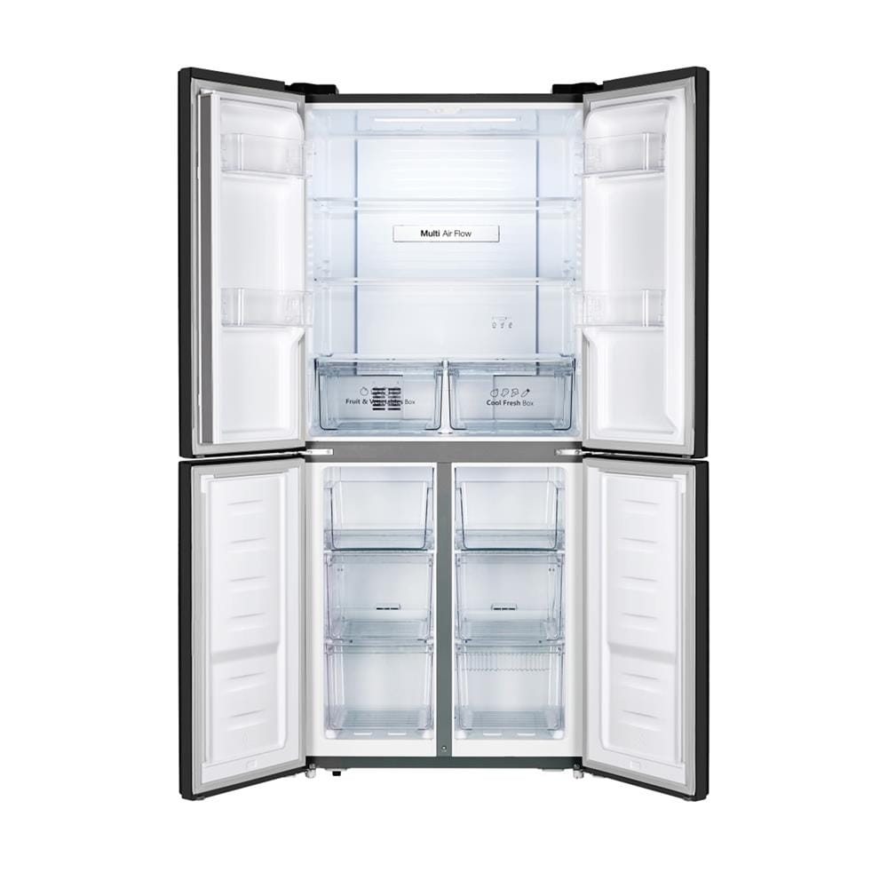 ตู้เย็น MULTI DOOR HISENSE RQ518N4TBU 15.1Q กระจกดำ อินเวอร์เตอร์