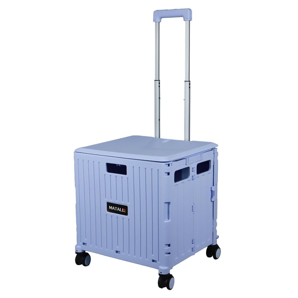 รถเข็นกล่องอเนกประสงค์พับได้ MATALL JRWS-16A 35 กก. สีม่วงอ่อน