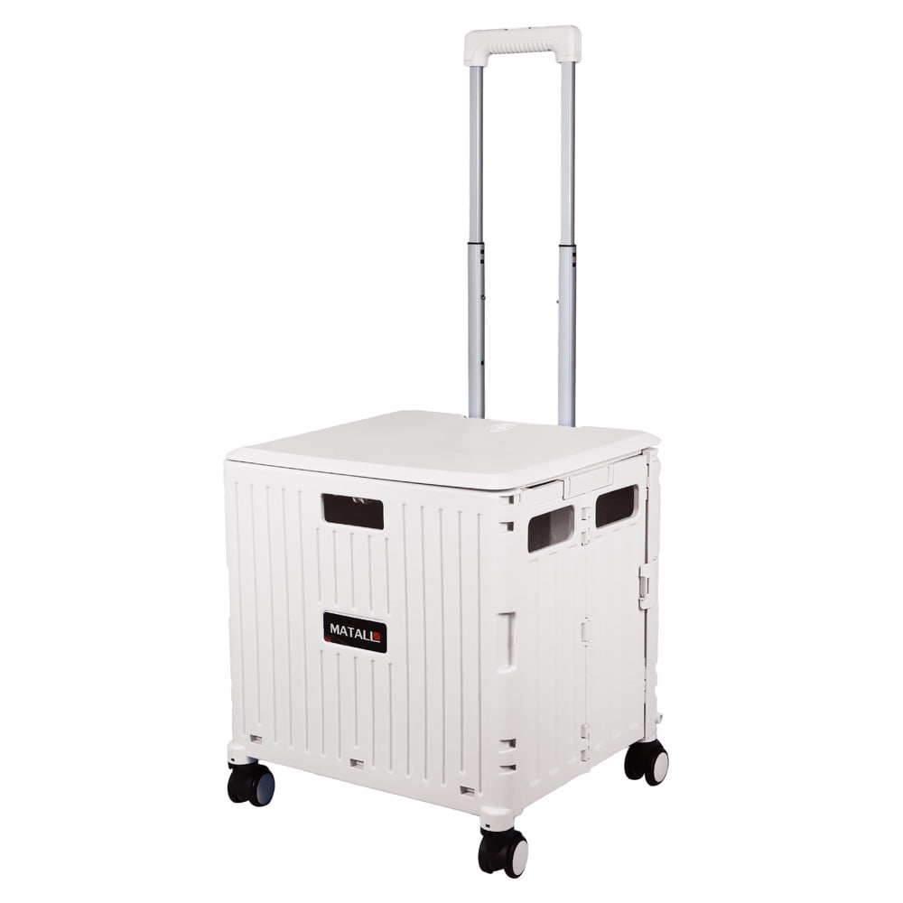 รถเข็นกล่องอเนกประสงค์พับได้ MATALL JRWS-16A 35 กก. สีเบจ