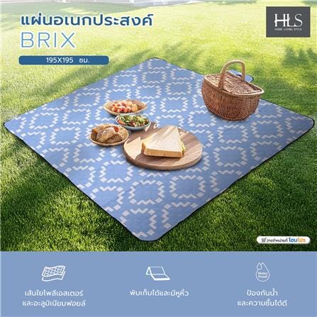 แผ่นอเนกประสงค์ HOME LIVING STYLE BRIX 195X195 ซม. สีฟ้า_13