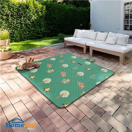แผ่นอเนกประสงค์ HOME LIVING STYLE CAMP 195X195 ซม. สีเขียว_10
