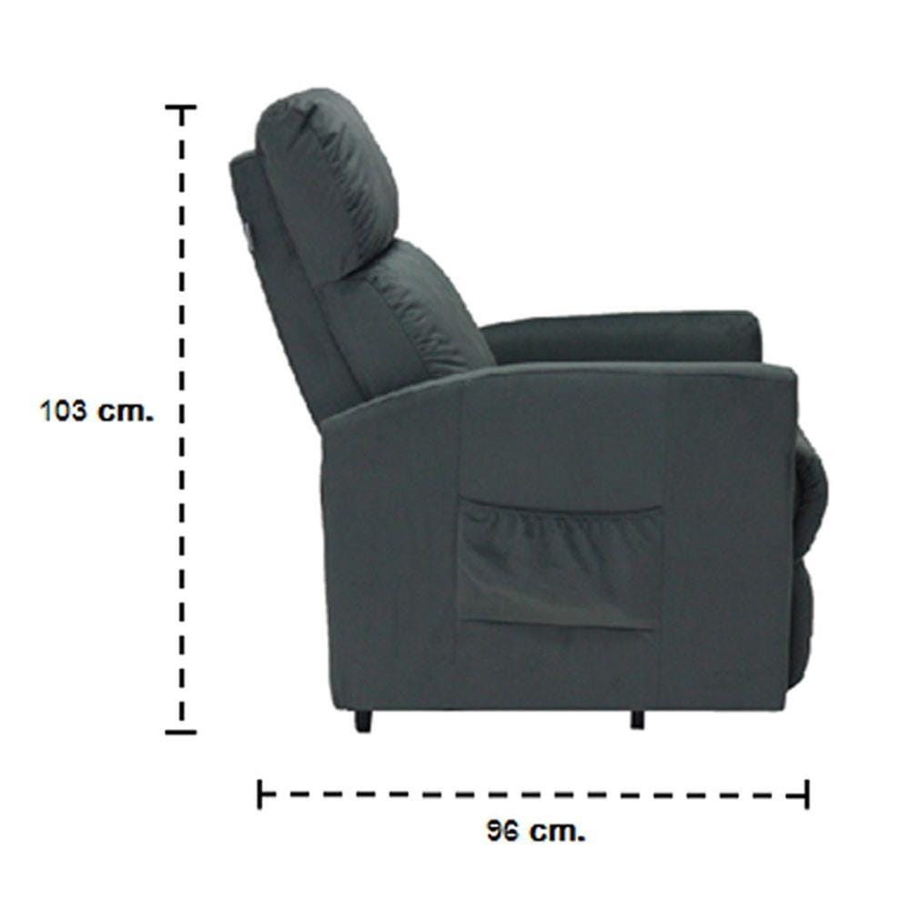 เก้าอี้ปรับนอนไฟฟ้า KONCEPT ZIA 19154163 สีเทา