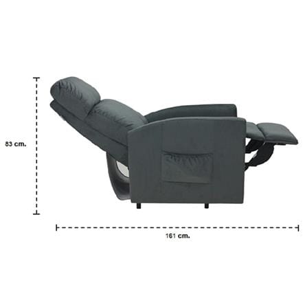 เก้าอี้ปรับนอนไฟฟ้า KONCEPT ZIA 19154163 สีเทา_6