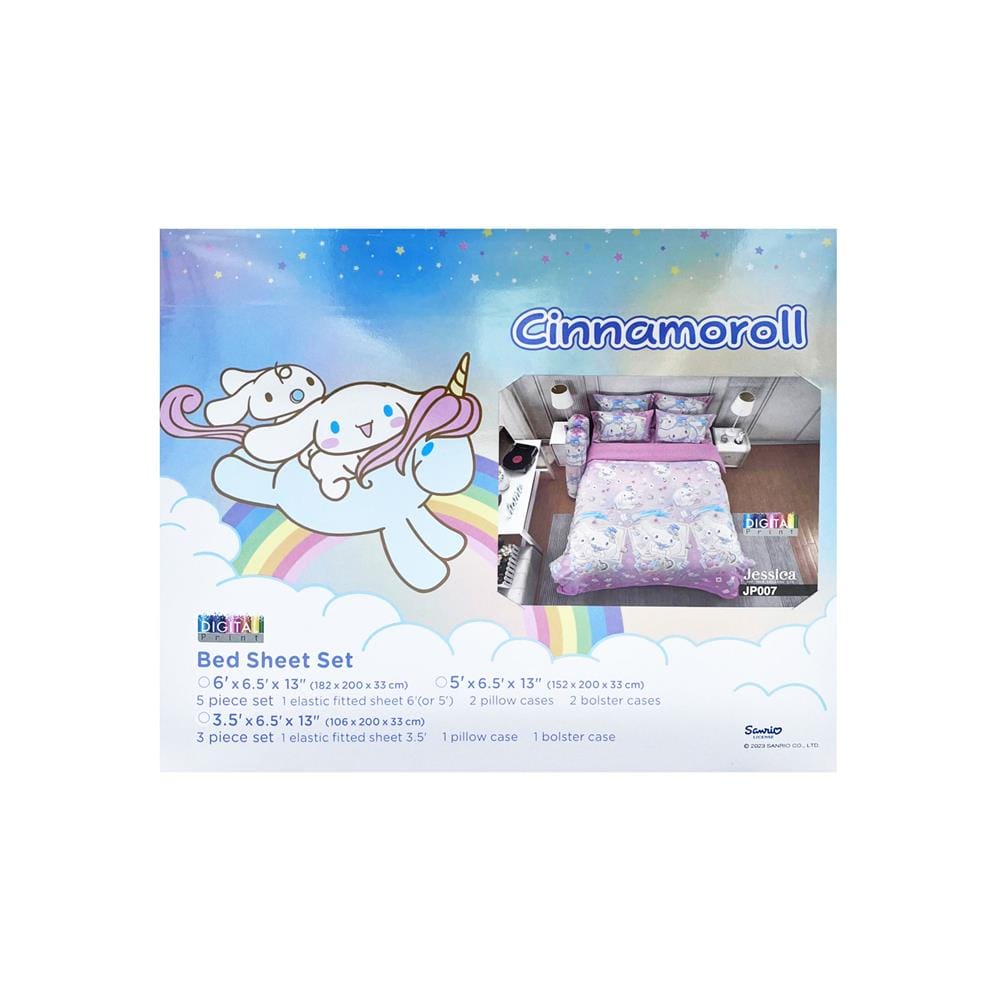 ชุดผ้าปูที่นอน 3.5 ฟุต 3 ชิ้น JESSICA CINNAMOROLL 21075-JP007