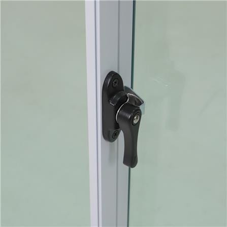 หน้าต่างบานเลื่อน อะลูมิเนียม S-S MHOLARN P8.5 100X100 ซม. หนา 8.5 ซม. สีขาว_1