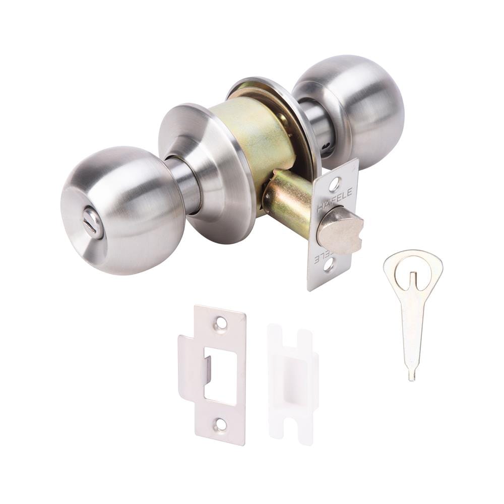 ลูกบิดประตูห้องน้ำ หัวกลม HAFELE 489.93.271 สีสเตนเลส