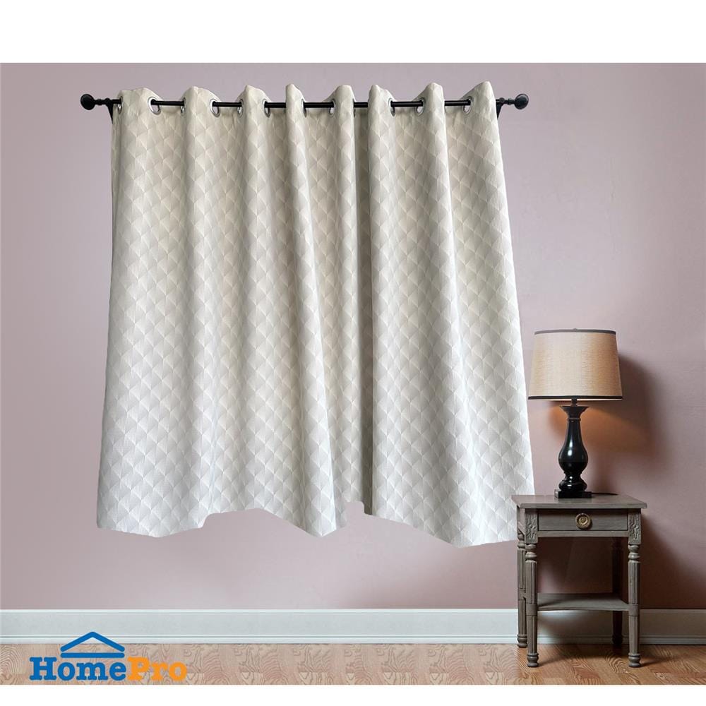 ผ้าม่าน EYELET BENETTA GANESH UV 270X160 ซม. สีเทา