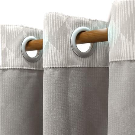 ผ้าม่าน EYELET BENETTA GANESH UV 270X160 ซม. สีเทา_4