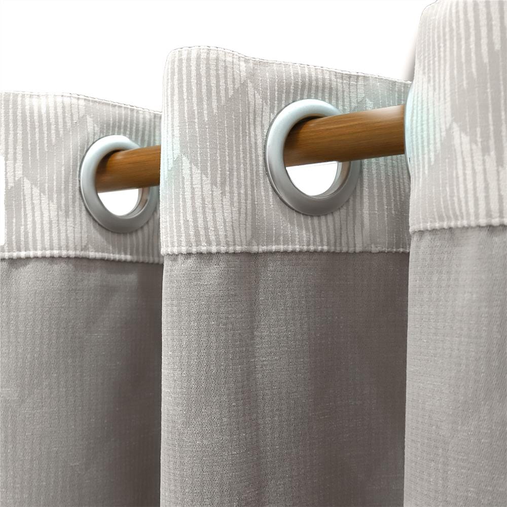 ผ้าม่าน EYELET BENETTA GANESH UV 270X220 ซม. สีเทา