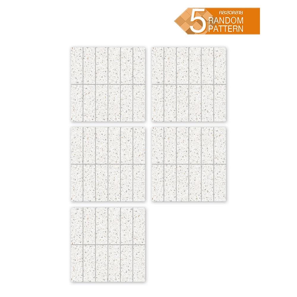 กระเบื้องพื้น 16x16 นิ้ว DURAGRES บิสโก้ ขาว A 0.96 ตร.ม.